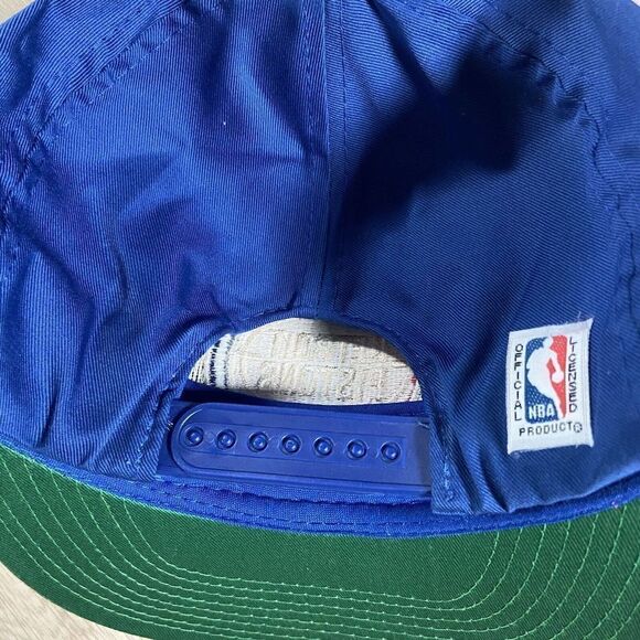 Vintage Detroit Pistons Hat Snapback NBA Basketball AJD Blue Red - Picture 2 of 8